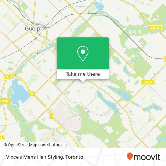 Vince's Mens Hair Styling map