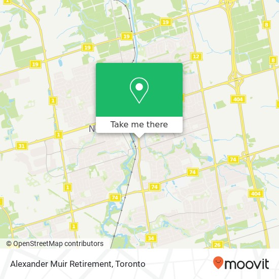 Alexander Muir Retirement map