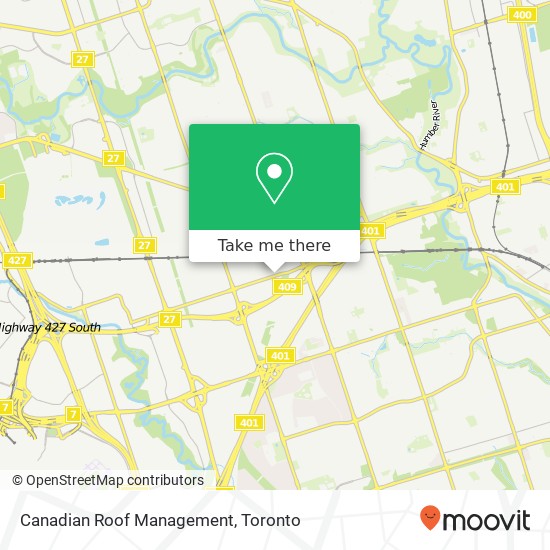 Canadian Roof Management map
