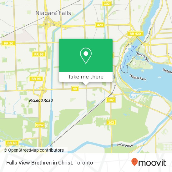 Falls View Brethren in Christ map