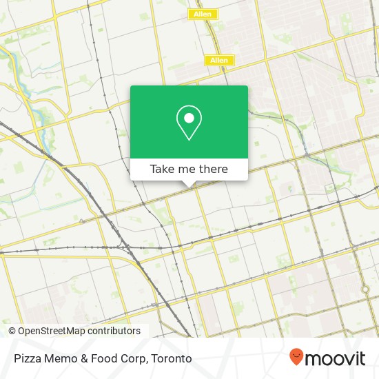 Pizza Memo & Food Corp map