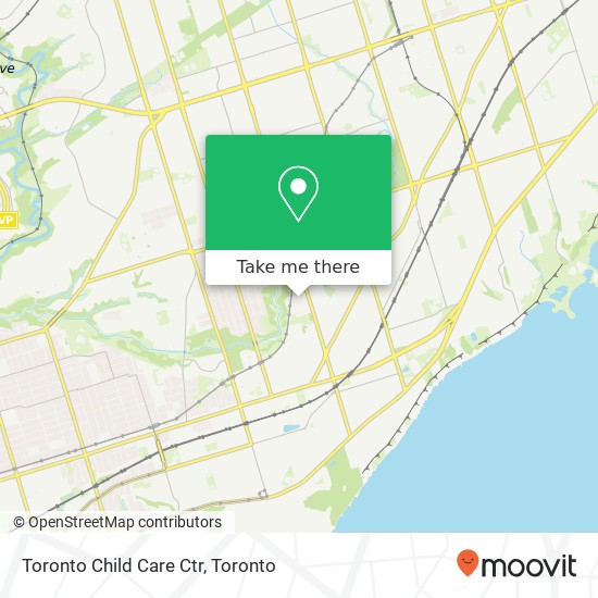 Toronto Child Care Ctr map