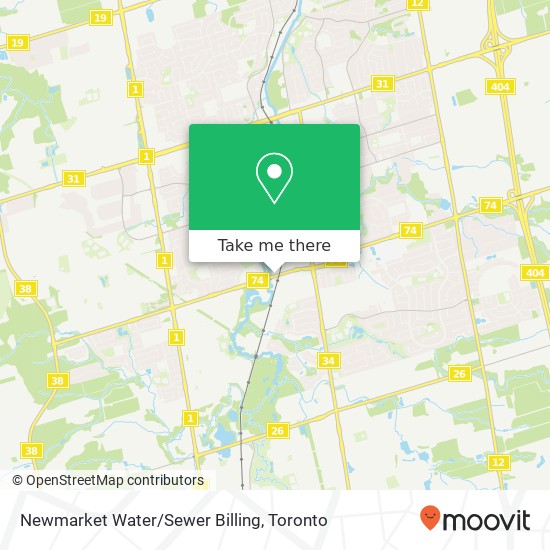 Newmarket Water/Sewer Billing map