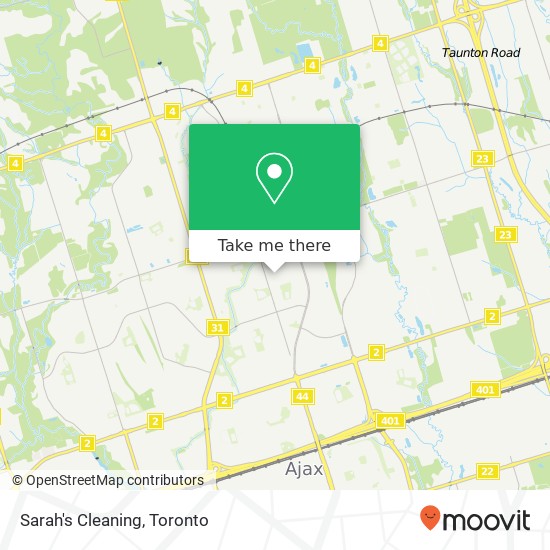 Sarah's Cleaning map