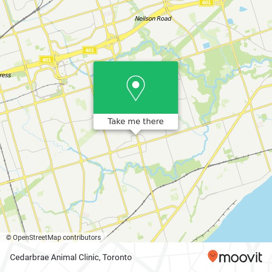 Cedarbrae Animal Clinic map