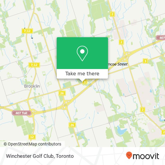 Winchester Golf Club map