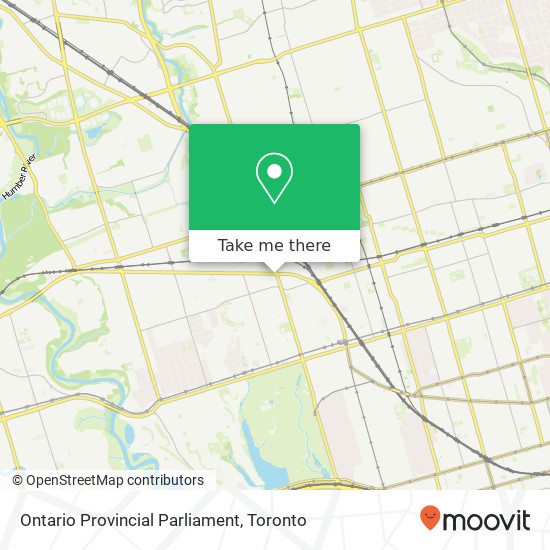 Ontario Provincial Parliament map