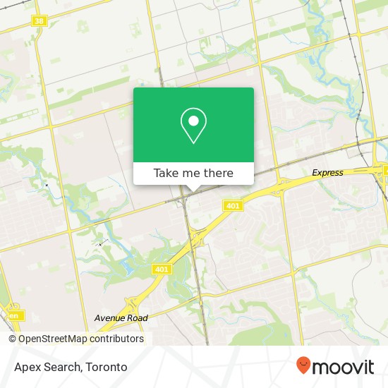 Apex Search map