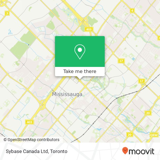 Sybase Canada Ltd map