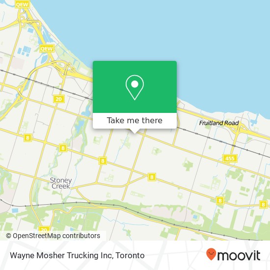 Wayne Mosher Trucking Inc map