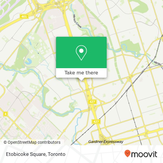 Etobicoke Square map