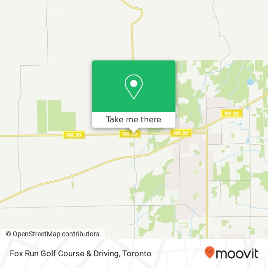 Fox Run Golf Course & Driving map