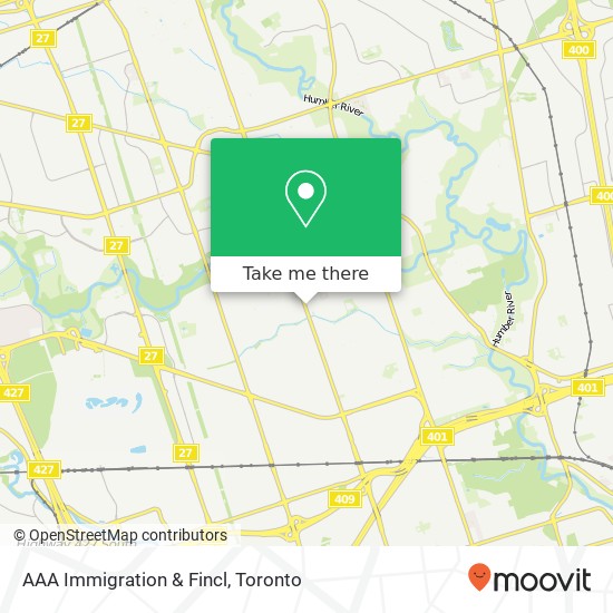 AAA Immigration & Fincl map
