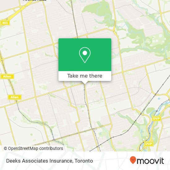 Deeks Associates Insurance map