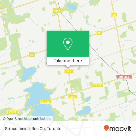 Stroud Innisfil Rec Ctr map