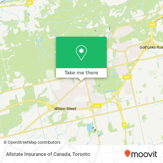 Allstate Insurance of Canada map