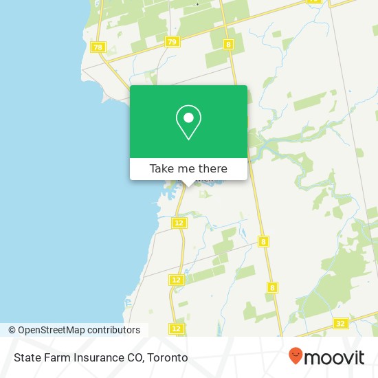 State Farm Insurance CO map