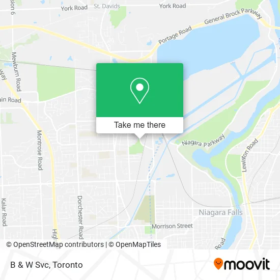 B & W Svc map