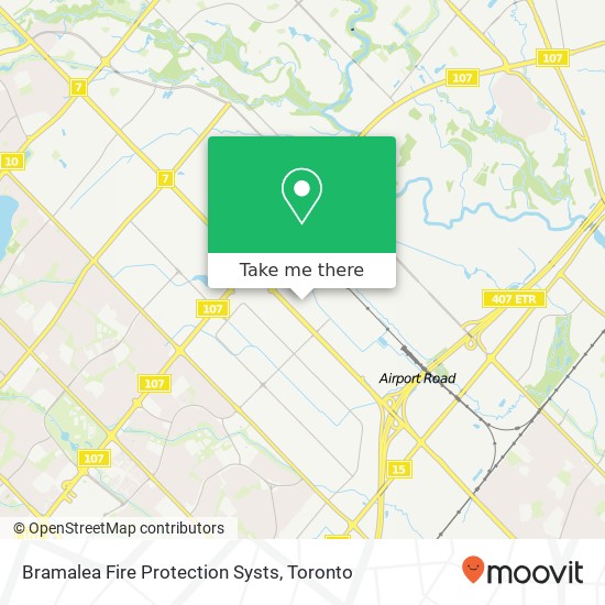 Bramalea Fire Protection Systs map