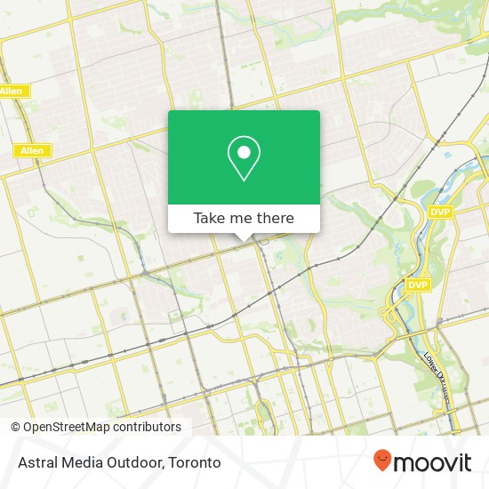 Astral Media Outdoor map