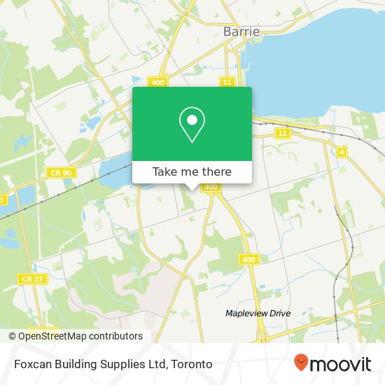 Foxcan Building Supplies Ltd map