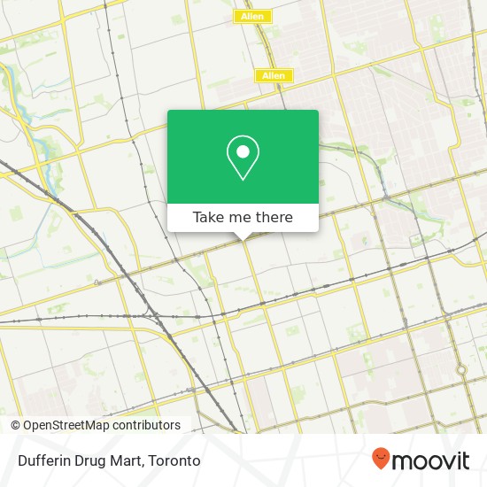 Dufferin Drug Mart map