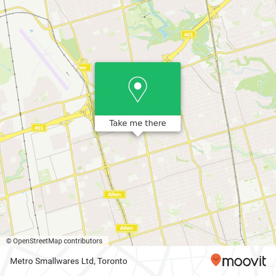 Metro Smallwares Ltd map