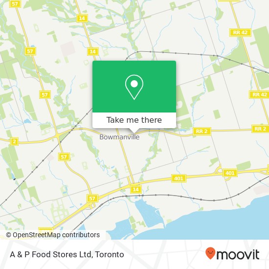 A & P Food Stores Ltd map