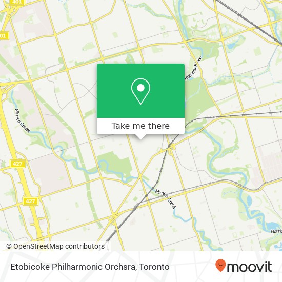 Etobicoke Philharmonic Orchsra map