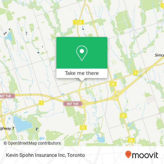 Kevin Spohn Insurance Inc map