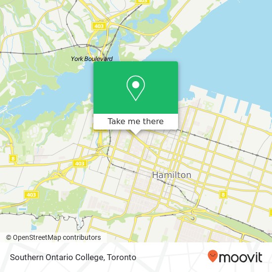 Southern Ontario College map