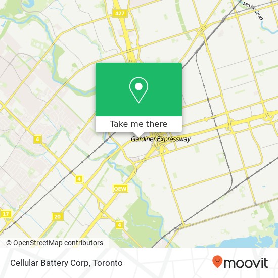 Cellular Battery Corp map