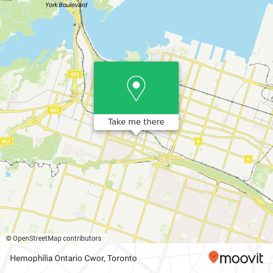 Hemophilia Ontario Cwor map