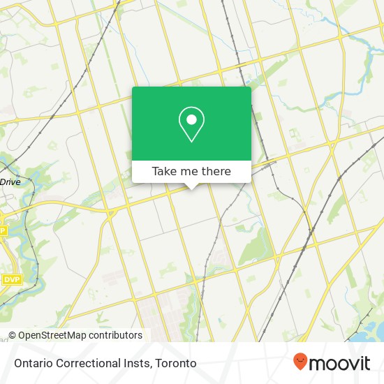 Ontario Correctional Insts map