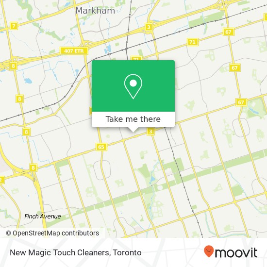 New Magic Touch Cleaners map