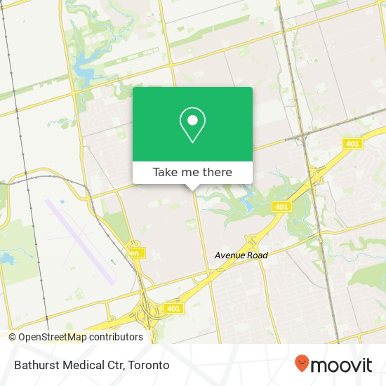 Bathurst Medical Ctr map
