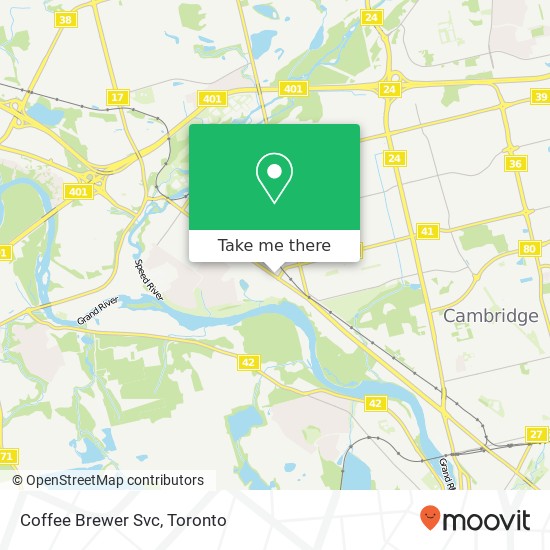 Coffee Brewer Svc map