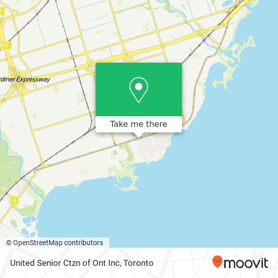 United Senior Ctzn of Ont Inc map