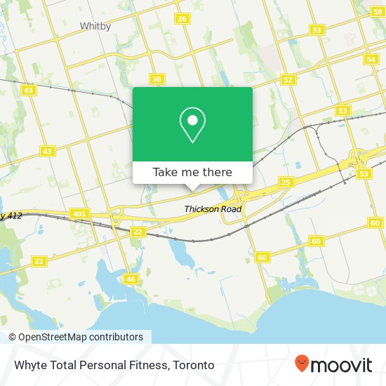 Whyte Total Personal Fitness map