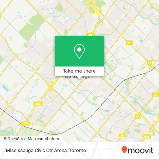 Mississauga Civic Ctr Arena map