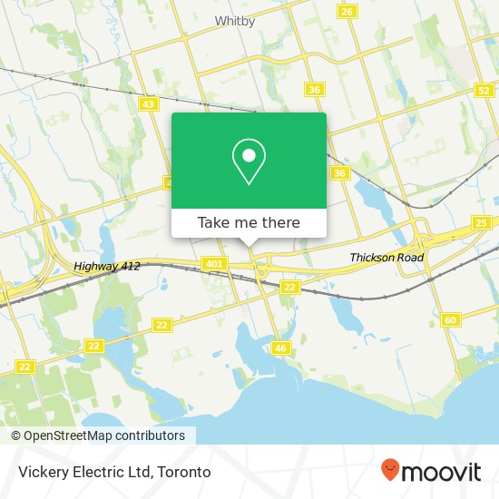 Vickery Electric Ltd map