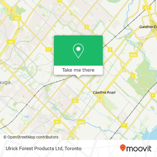 Ulrick Forest Products Ltd map