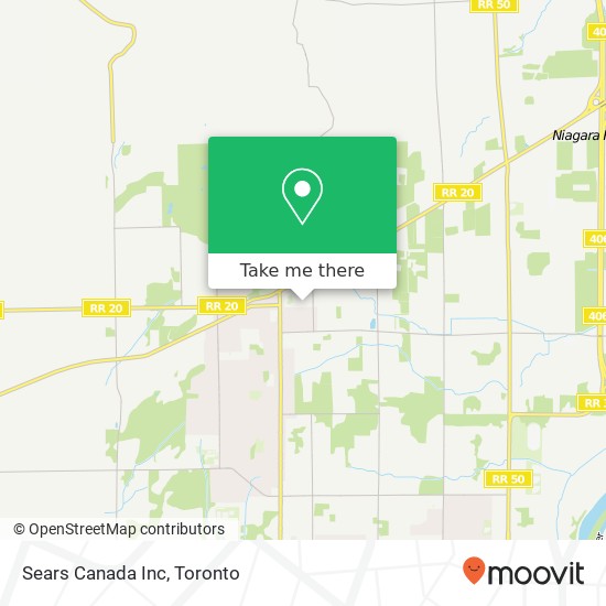 Sears Canada Inc map