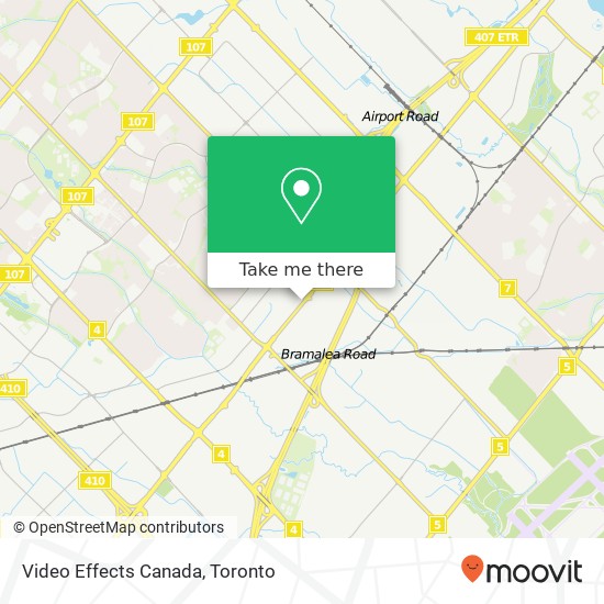 Video Effects Canada map