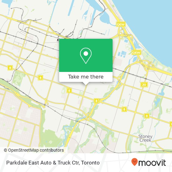 Parkdale East Auto & Truck Ctr map
