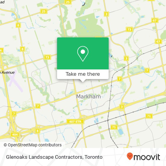 Glenoaks Landscape Contractors map