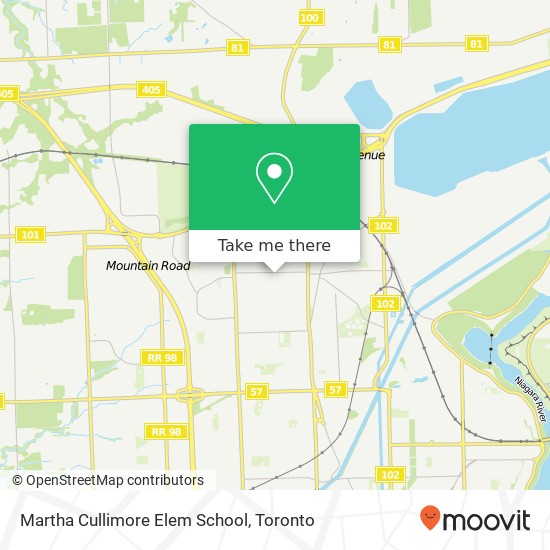 Martha Cullimore Elem School map