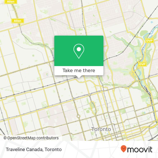 Traveline Canada map