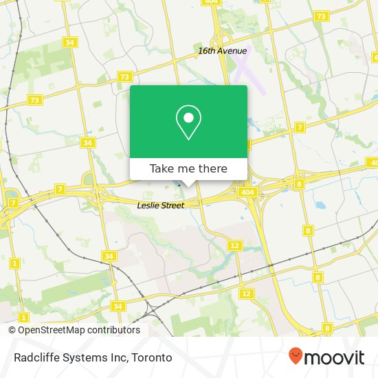 Radcliffe Systems Inc map