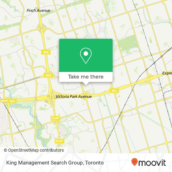 King Management Search Group map